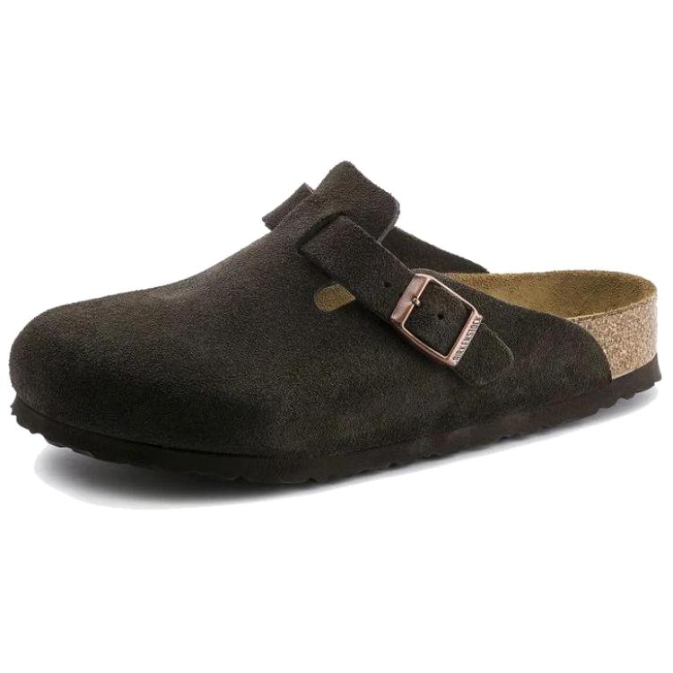 Сабо Birkenstock Boston Soft Footbed (темно-коричневые)