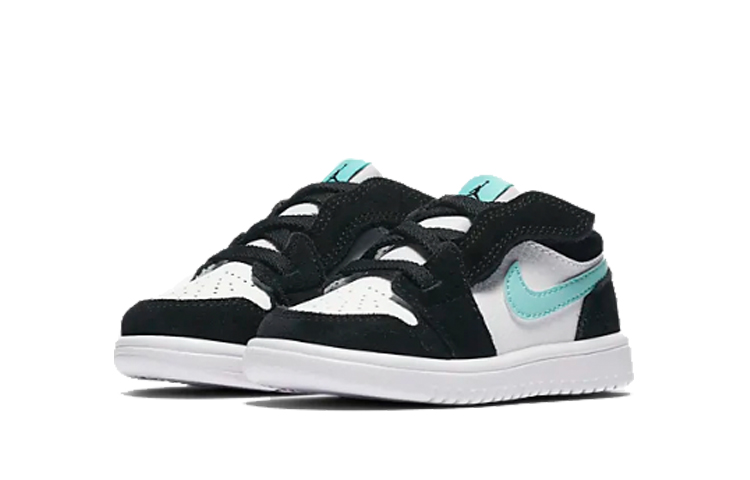 Детские кеды Jordan Air Jordan 1 (бирюзово-белые) — 蒂芙尼绿 — фото 5