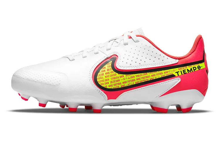Nike Tiempo Legend 9 Academy MG Low top Kids' Soccer Shoes White Red Kids'