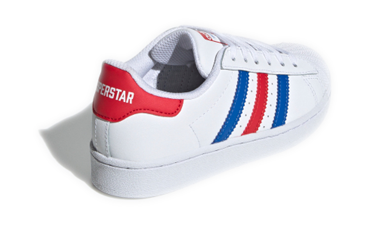 Кеды adidas originals SUPERSTAR (бело-сине-красные) — Белый / синий / красный — фото 5