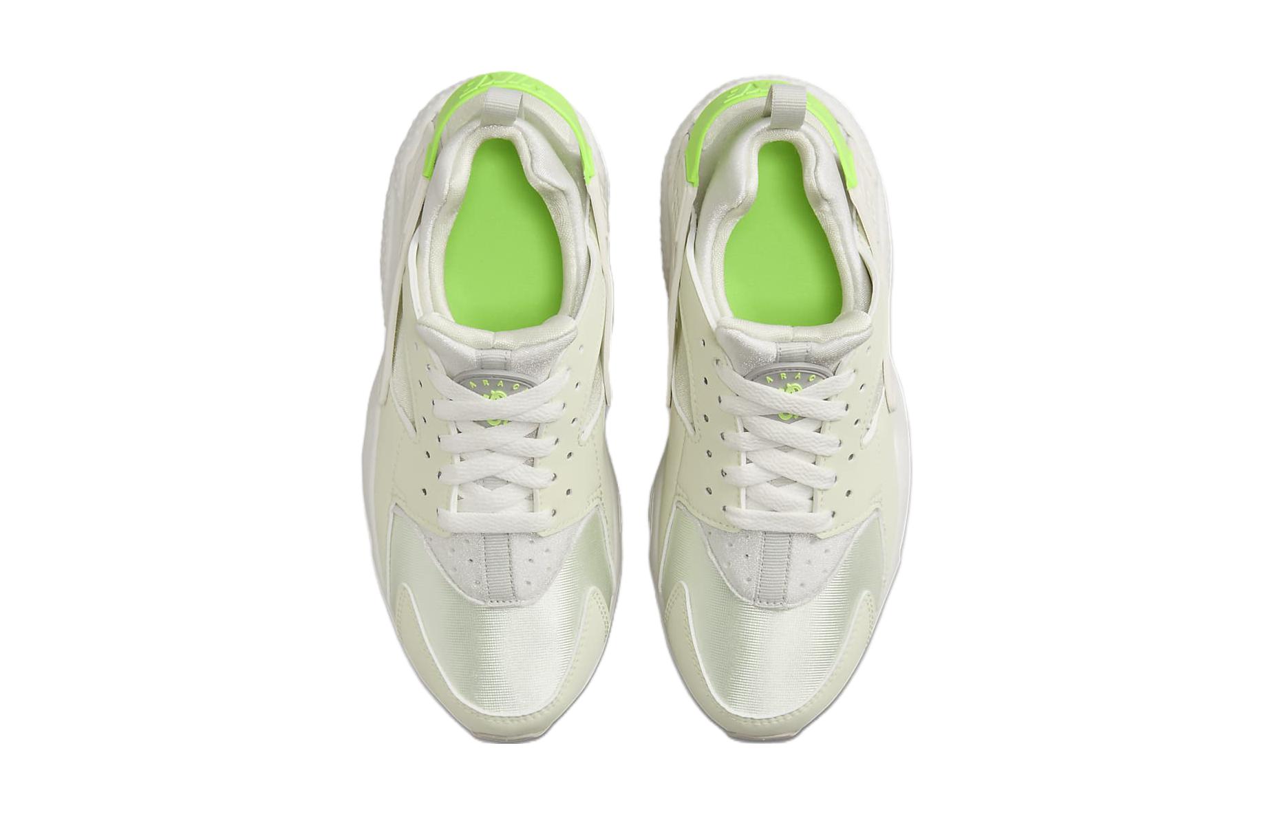 Детские кроссовки Nike Huarache Run (бело-зеленые) — Белыйзелёный — фото 6