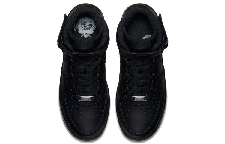 Кеды Nike NikeAir Force 1 GS (черный) — Чёрный — фото 5