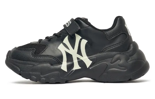 MLB KIDS Big Ball Chunky Abrasion Resistant Low top Chunky Sneakers Black Kids'