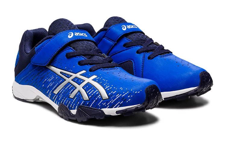 Детские кроссовки ASICS Lazerbeam SH (сине-белые) — 靛蓝/白 — фото 5