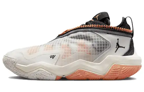 Jordan Why Not .6 Why Not .6 x Honor The Gift® Westbrook 6 Fashionable and versatile GS Non-slip, shock-absorbing and wear-resistant, low-top basketball shoes, black, white and orange, same style for men and women