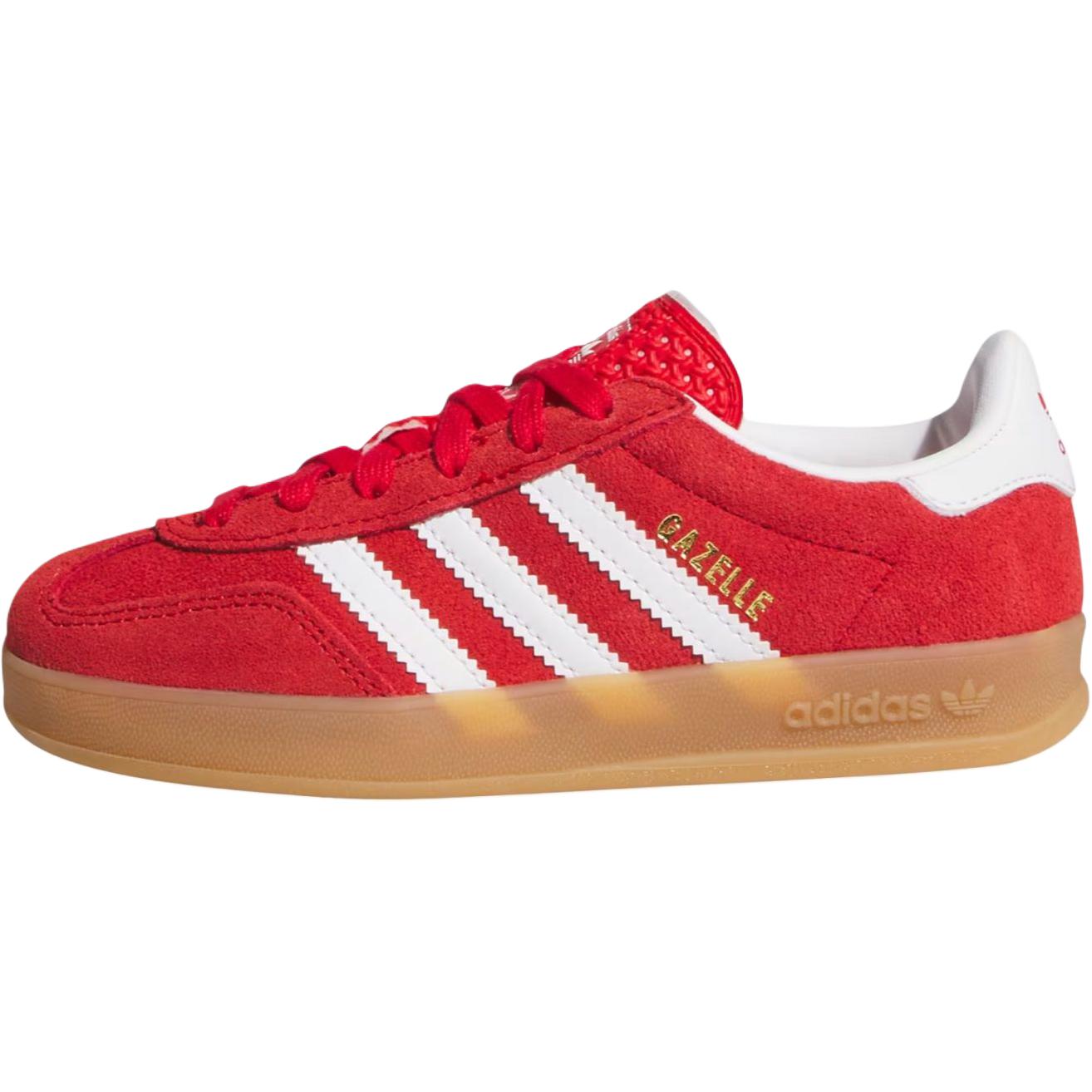 Детские кеды adidas originals GAZELLE INDOOR (красные)