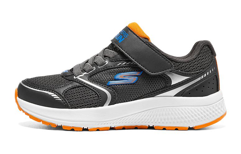 Кроссовки Skechers для подростков (черно-оранжевые)