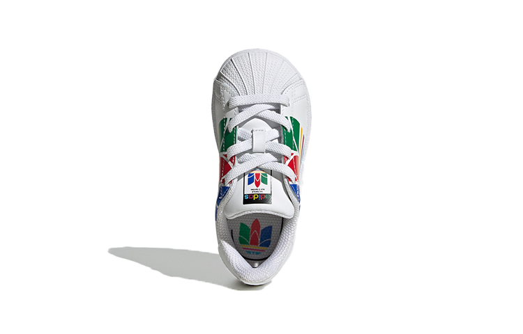 Кеды adidas originals Superstar Pure EI TD (бело-красно-зеленые) — фото 5