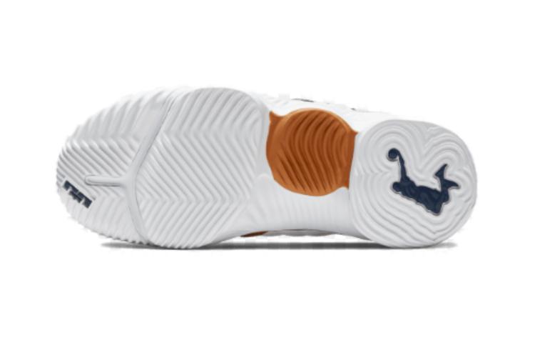 Кроссовки Nike NikeLebron 16 (бело-коричневые) — фото 4