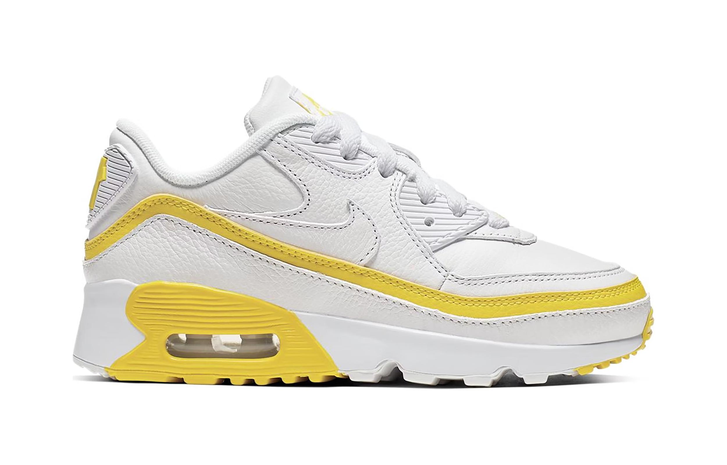 Детские кроссовки UNDEFEATED x Nike Air Max 90 (желтые) — Жёлтый — фото 3