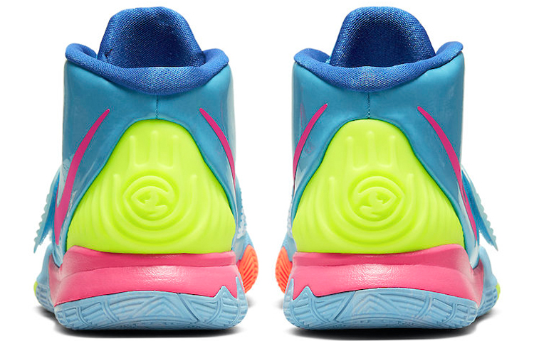 Кроссовки Nike NikeKyrie 6 "Pool” GS (сине-розовые) — Синийрозовый — фото 5