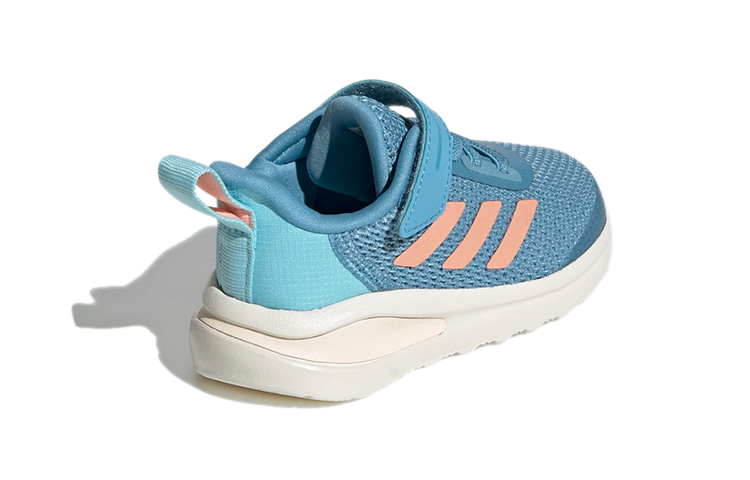 Детские кроссовки adidas Fortarun El I (сине-оранжево-белые) — Синий / оранжевый / белый — фото 4