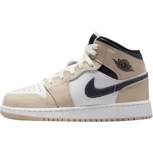 Jordan Air Jordan 1 Mid top Basketball Shoes Light Umber Unisex