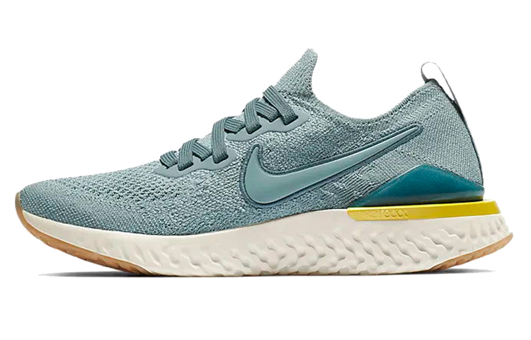 Кроссовки Nike NikeEpic React Flyknit 2 GS (серо-голубые) — Серыйсиний — фото 1