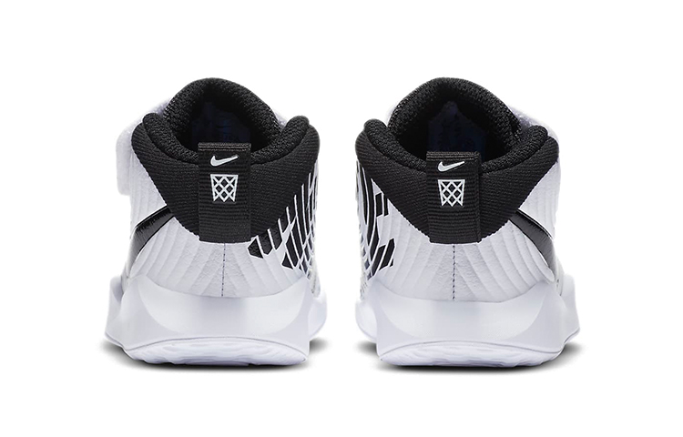 Детские кроссовки Nike Team Hustle D 9 (синий / белый / черный) — Синий / белый / чёрный — фото 7