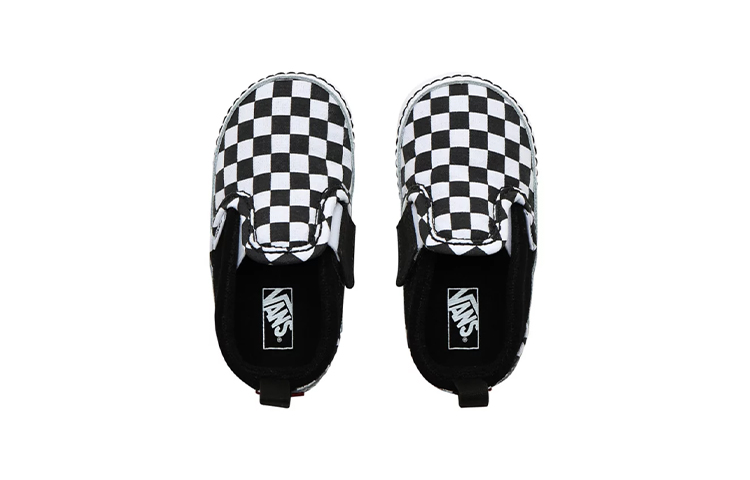 Кеды Vans slip-on V Crib (черно-белые) — фото 4