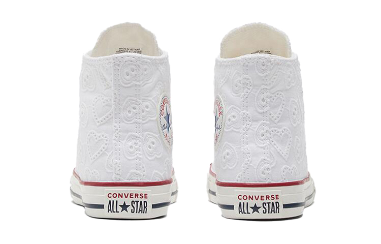 Кеды Converse Chuck Taylor All Star (белые с вышивкой) — фото 4