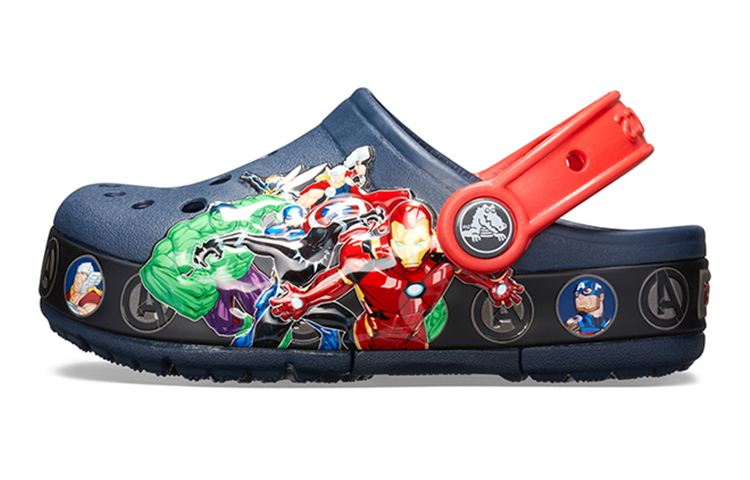Детские сандалии Crocs × MARVEL (темно-синие)