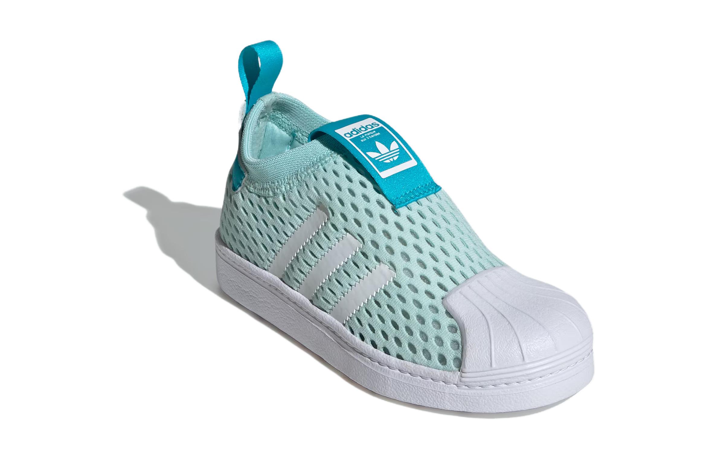 Детские кеды adidas originals SUPERSTAR 360 2.0 (зеленый / синий / белый) — Зелёный / синий / белый — фото 3