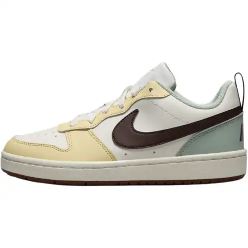 Nike Court Borough Low top Skateboard Shoes White Yellow Unisex