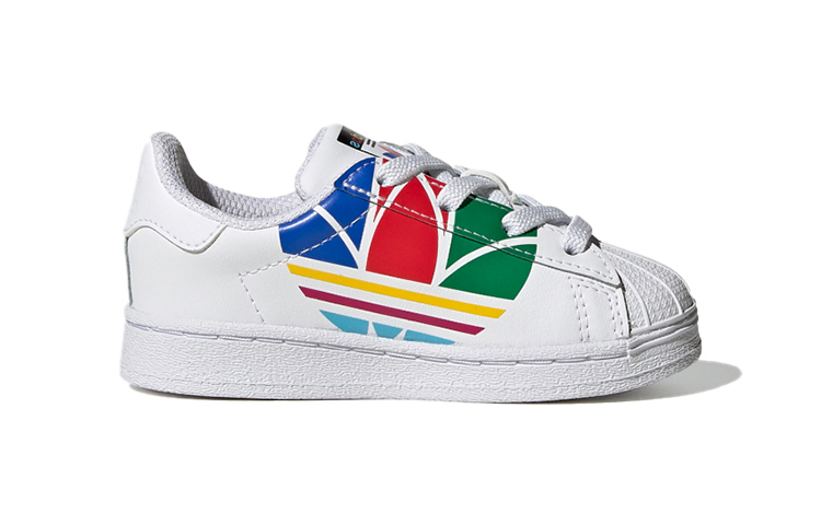 Кеды adidas originals Superstar Pure EI TD (бело-красно-зеленые) — фото 3