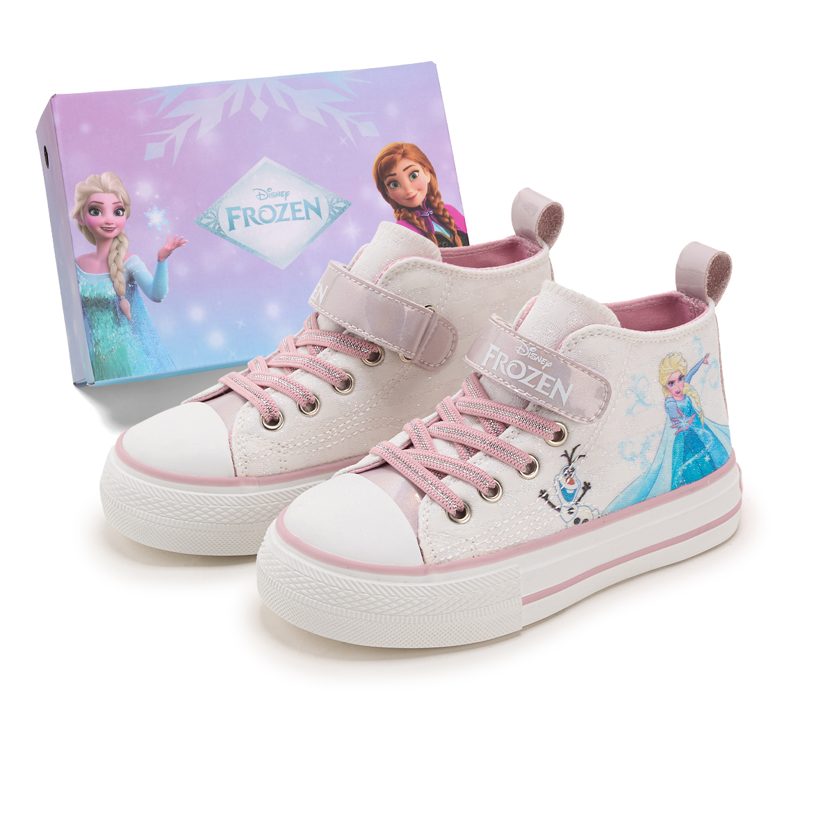Disney Disney, cartoon cute sports non-slip wear-resistant children's gift box for leisure, “Frozen”, print