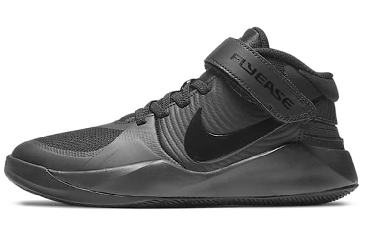 Баскетбольные кроссовки Nike Team Hustle D 9 FlyEase GS (черные)