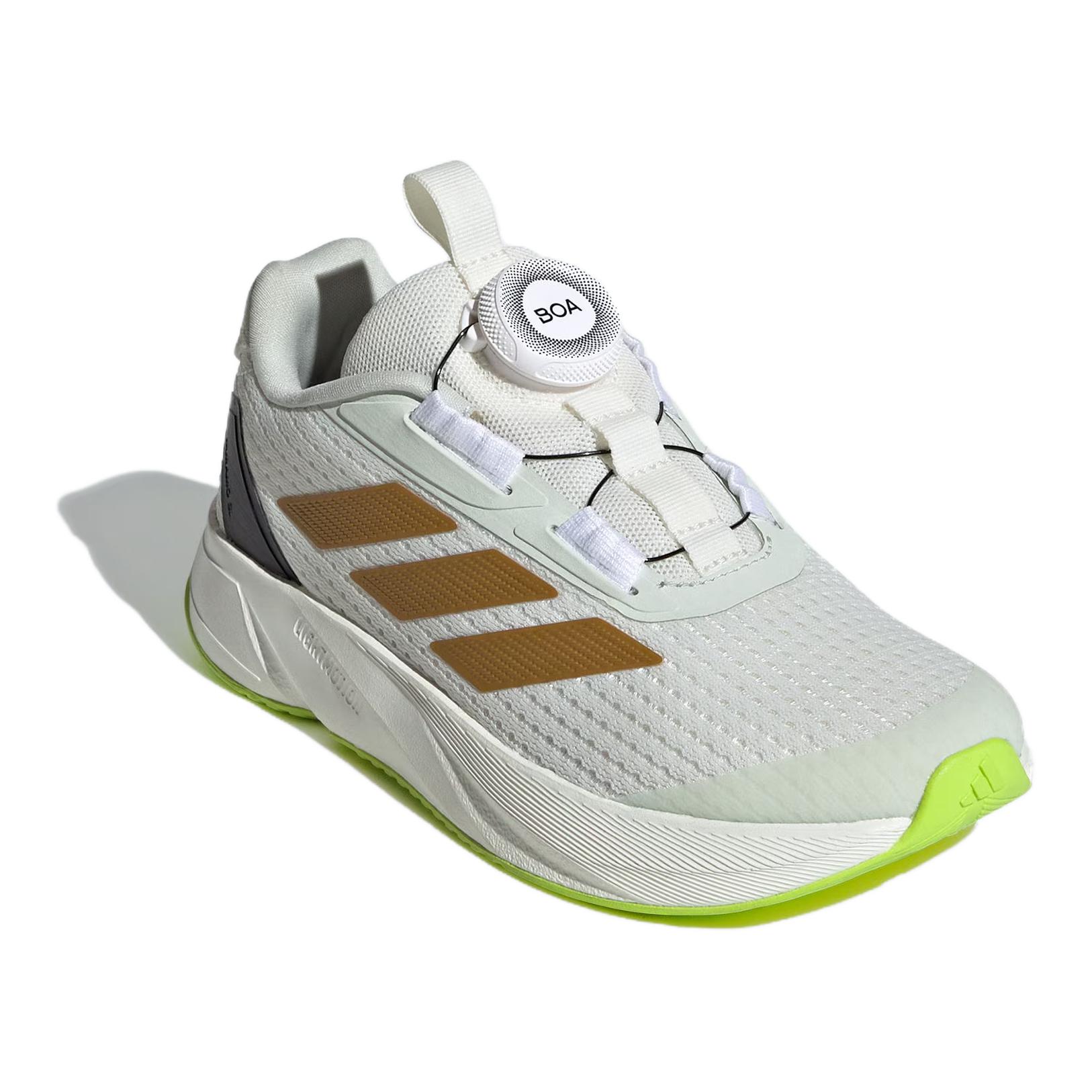 детские кроссовки adidas Duramo Sl (бело-зеленые) — фото 6