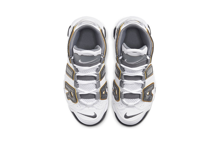 Детские кроссовки Nike Air More Uptempo (белые) — 蛇皮 — фото 5