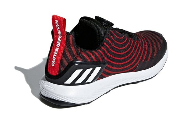 Детские кроссовки adidas run Uncaged Boa (красно-черный) — фото 5
