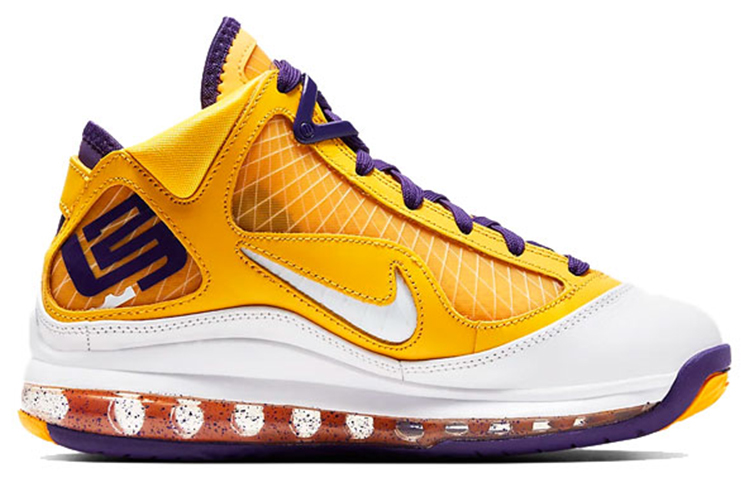 Высокие кроссовки Nike NikeLebron 7 Media Day GS (желтый) — Жёлтый — фото 2