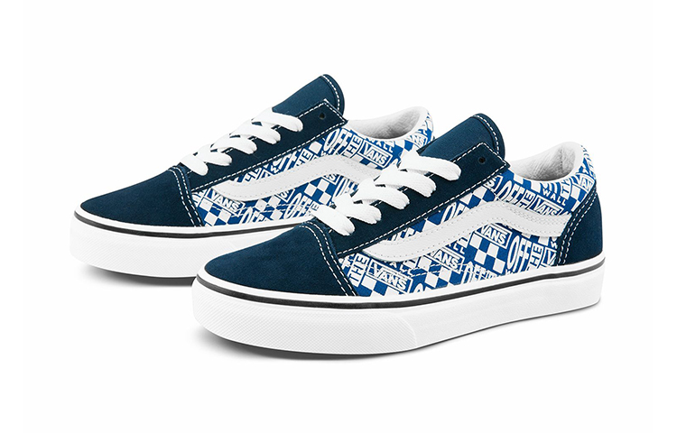 Кеды Vans Old Skool (сине-белые) — фото 2