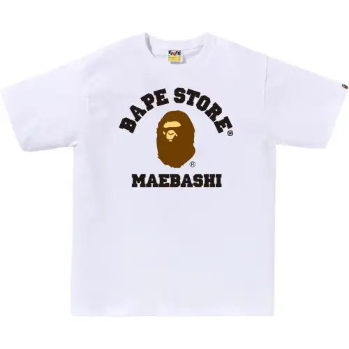 A BATHING APE Store limited series SS26 Japan limited series Maebashi Gakuin ape head round neck short-sleeved T-shirt, same style for men and women