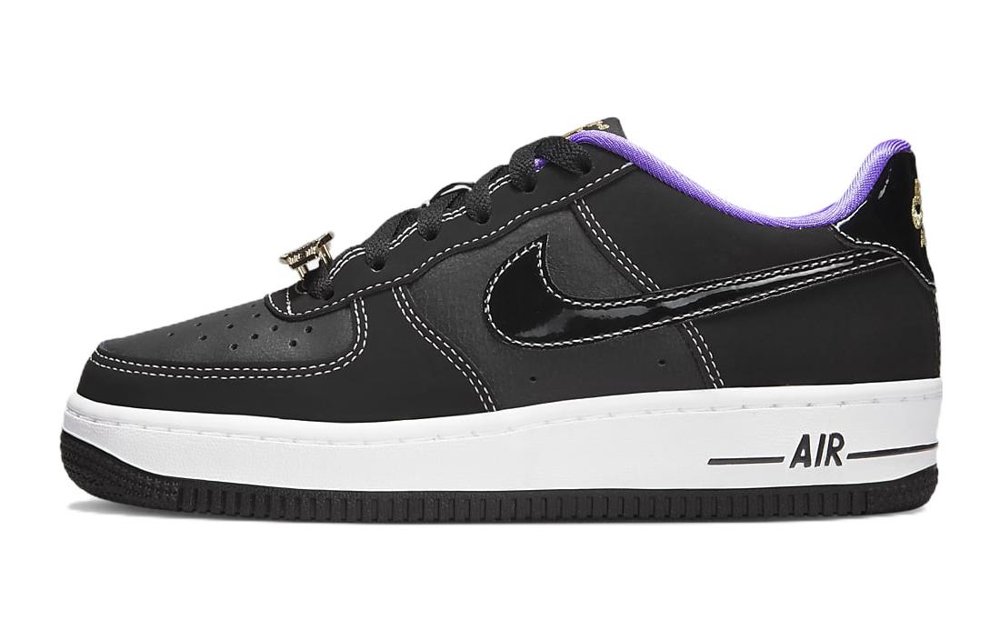 Nike Air Force 1 LV8 Leather Fashion Low Top Children's Shoes Black