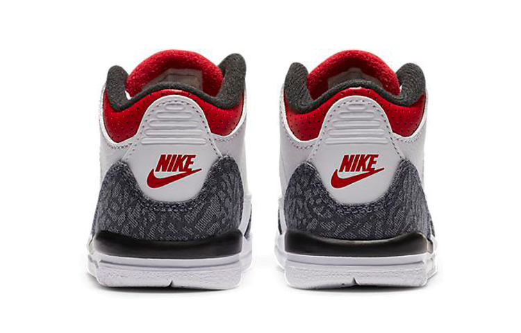 Кроссовки Jordan Air Jordan 3 (черный / белый / красный) — Чёрный / белый / красный — фото 5
