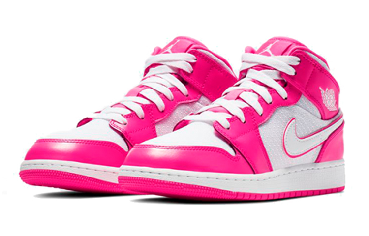 Кроссовки Jordan JordanAir Jordan 1 Mid GS (розовые) — фото 5