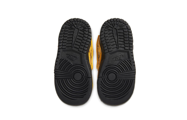 Кроссовки для девочек OFF-WHITE x Nike Rubber Dunk "University Gold" (желто-черные) — фото 8