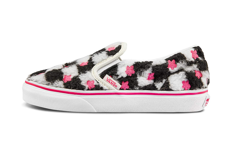 Детские слипоны Vans Vans slip-on (черно-белые)