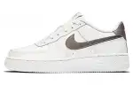 Nike Air Force 1 Leather Low top Skateboard Shoes Silver White Unisex