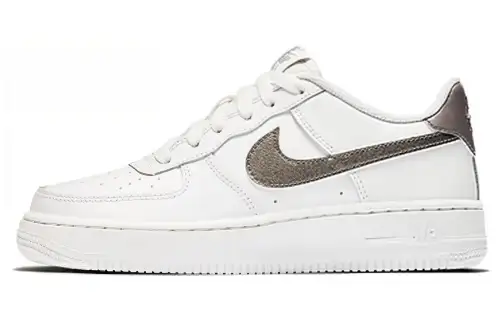 Nike Air Force 1 Leather Low top Skateboard Shoes Silver White Unisex