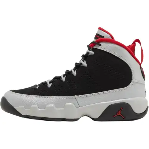 Jordan Air Jordan 9 Mid top Basketball Shoes Gray Black Red Unisex