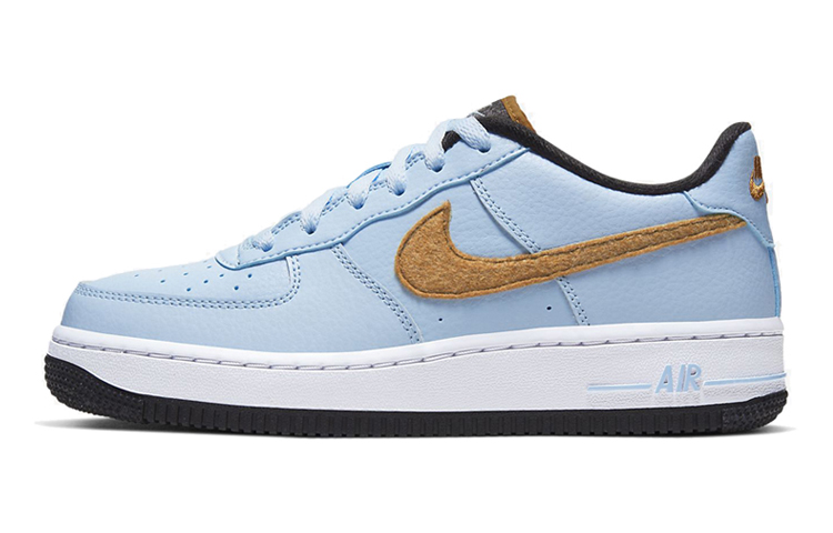 Кеды Nike Air Force 1 Felt GS (голубые)