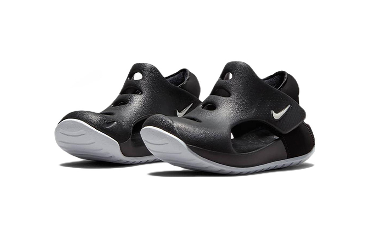 Детские сандалии Nike Sunray Protect 3 (черный / белый) — Чёрный / белый — фото 5