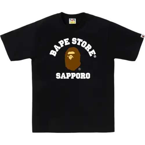 A BATHING APE Store limited series SS26 Japanese limited series Sapporo Gakuin ape head round neck short-sleeved T-shirt, same style for men and women