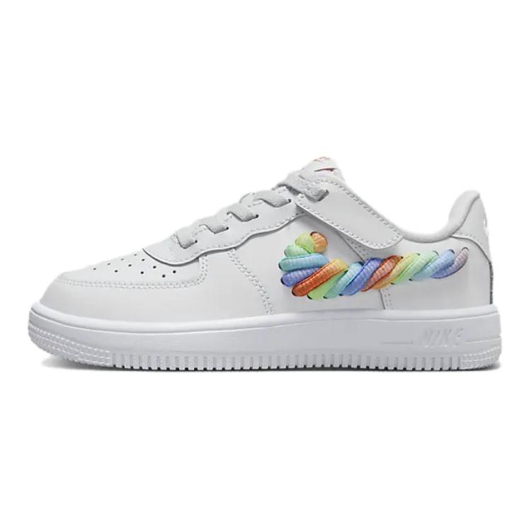 Кеды Nike Air Force 1 (бело-красно-зеленые)