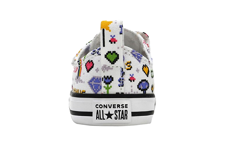 Кеды Converse All Star (белые с рисунком) — фото 5