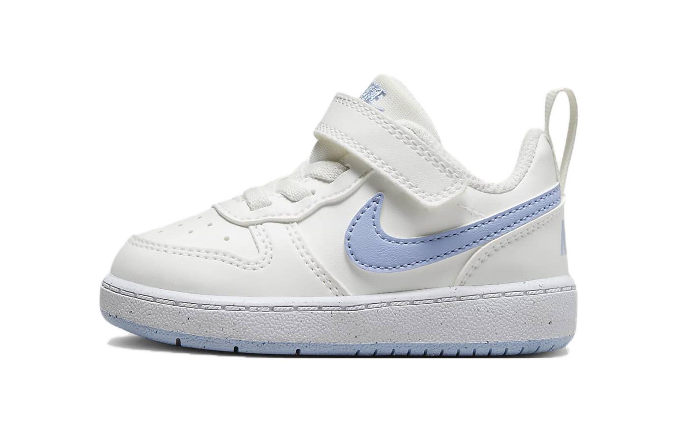 Детские кеды Nike Court Low Recraft TD (бело-синие)