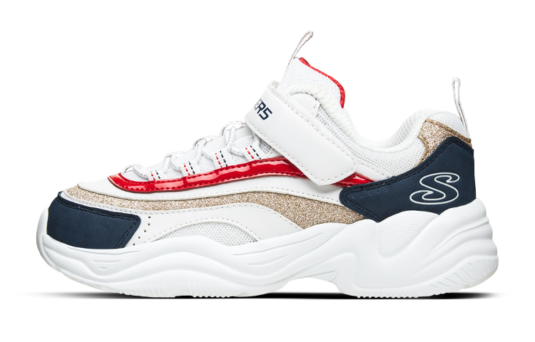 Подростковые кроссовки Skechers Go Lite Styles (бело-синие)