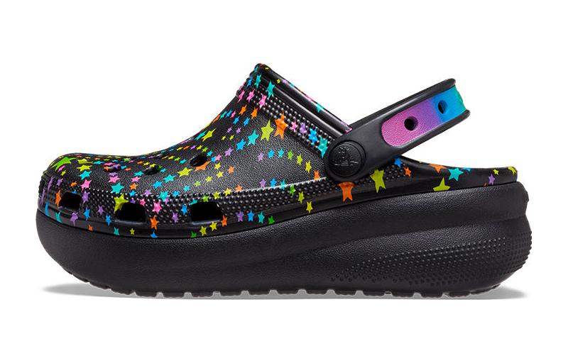 Сабо Crocs Classic (черно-разноцветные)