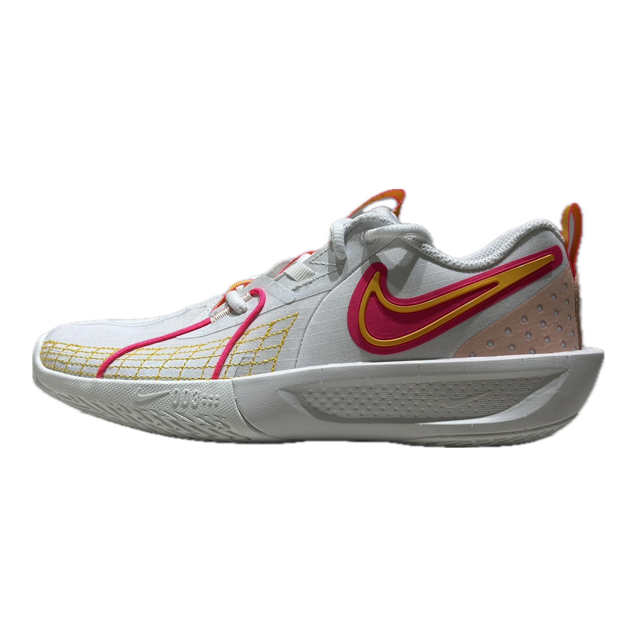 Детские кроссовки Nike NikeG.T. Cut 3 (оранжево-белые)